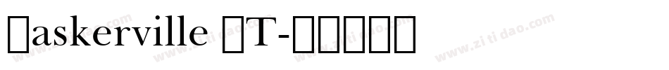 Baskerville BT字体转换
